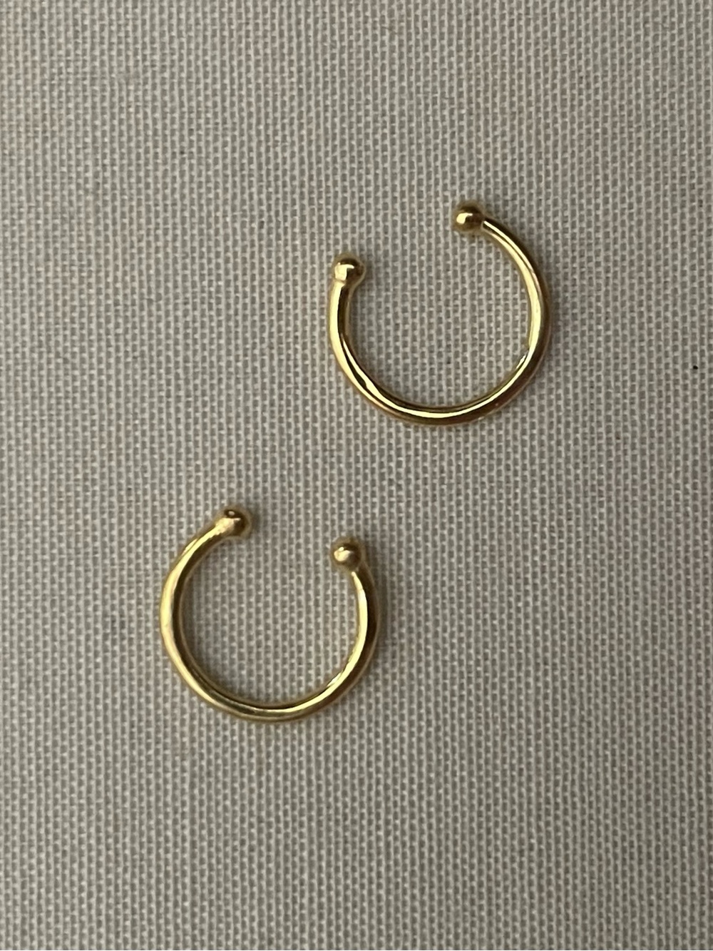 Gold-plated Ear Cuffs